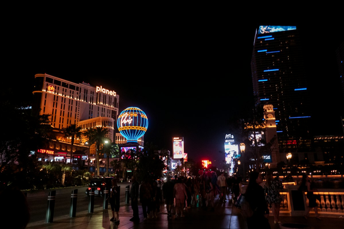 Las Vegas city lights